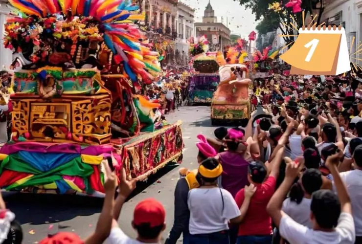 desfile de Año Nuevo en Veracruz