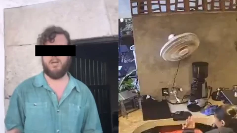 Extranjero que causó destrozos en cafetería de Mérida queda en libertad.