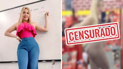 Cyn Marínez posó junto al exfutbolista durante un encuentro en una cancha de fútbol