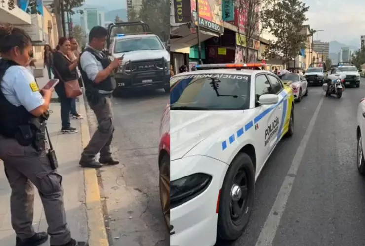 VIDEO Captan auto decorado con sangre y cuerpo falsos por Halloween en calles de Monterrey