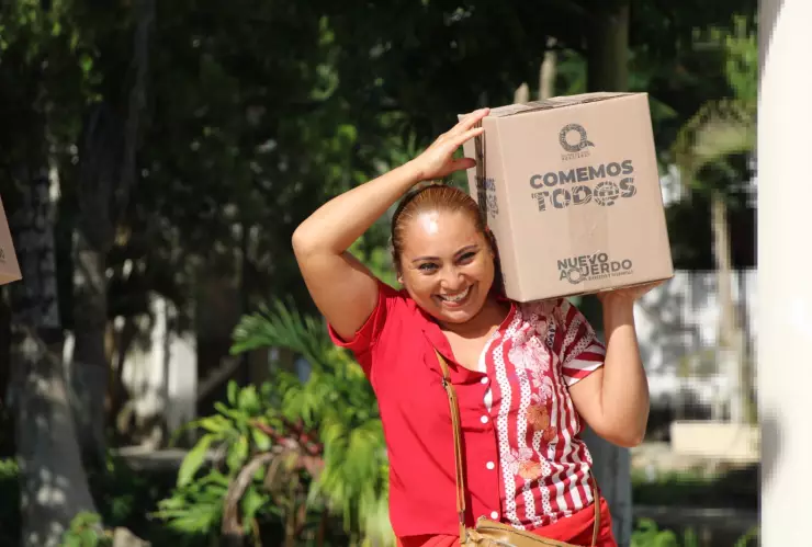 Entregarán paquetes alimentarios “Comemos Tod@s” a beneficiarias