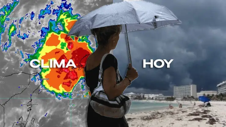 ¡Alerta por lluvias fuertes HOY! Este es el clima en Cancún y Quintana Roo para este miércoles con sensación térmica de hasta 40°C