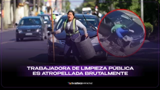 Trabajador de limpieza atropellado.
