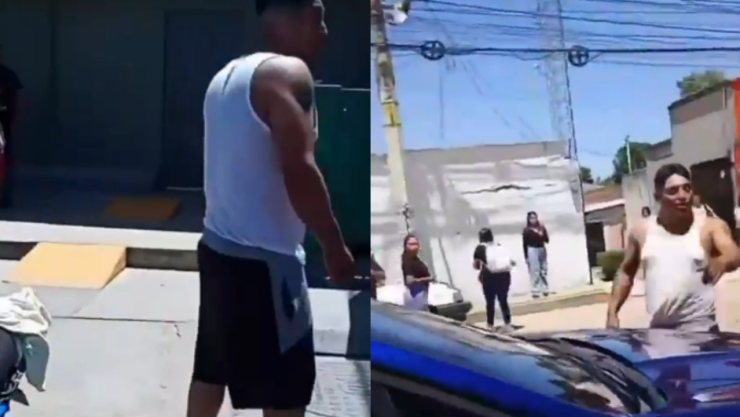 Agresión en Secundaria 101_ hombre golpea a alumno en Coacalco