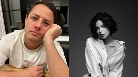 Javier Chicharito Hernández y Ángela Aguilar