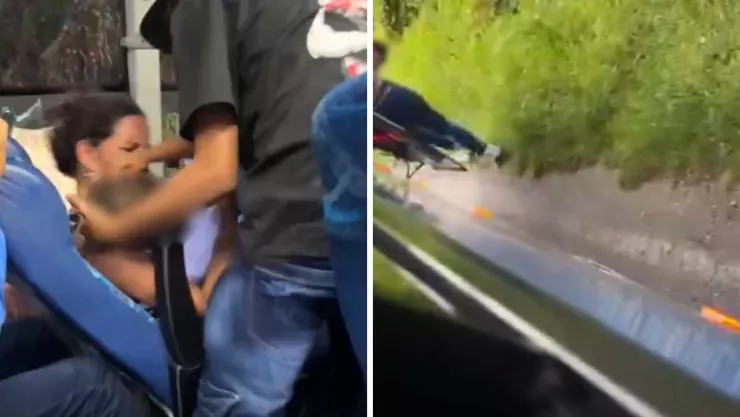 El incidente ocurrió en una carretera de Granada y generó conmoción entre pasajeros