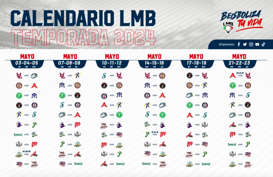 Calendario 2024 de la Liga Mexicana de Beisbol
