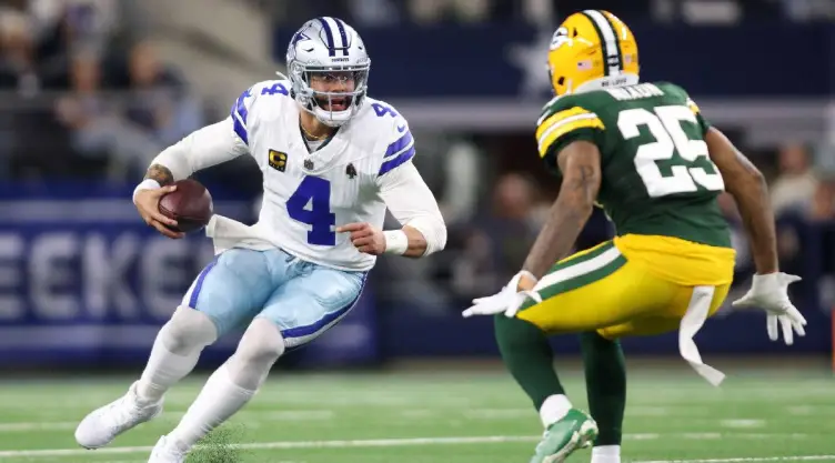 Dak Prescott Dallas Cowboys vs Green Bay Packers Ronda Comodines Playoffs NFL 2023