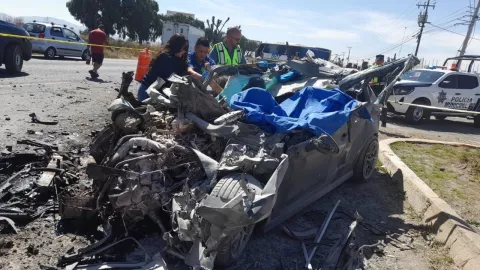 Accidente de Audi en la Mexico Pachuca