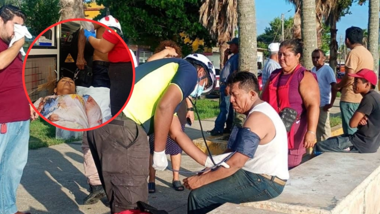 Caen personas al agua en Coatzacoalcos