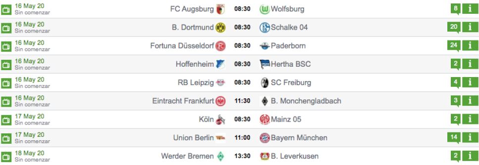 Jornada 26 de la Bundesliga