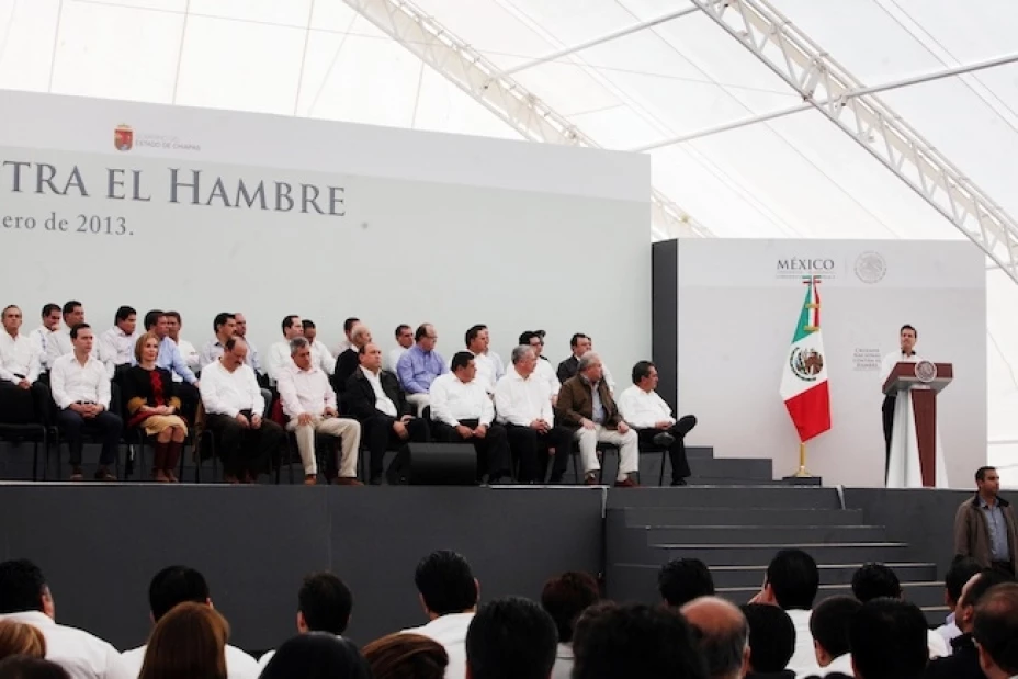 El presidente Enrique Peña Nieto anunció el arranque de la Cruzada Nacional contra el Hambre