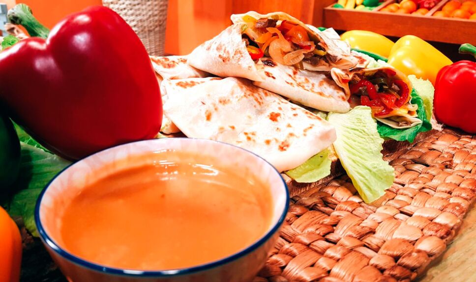 Receta Burritos teriyaki en tostador