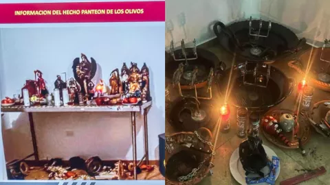 Santeros en Tijuana: Hallan altares y sangre humana, víctimas de la banda que asesinó a tres personas y dejó sus cuerpos en panteón “Los Olivos”