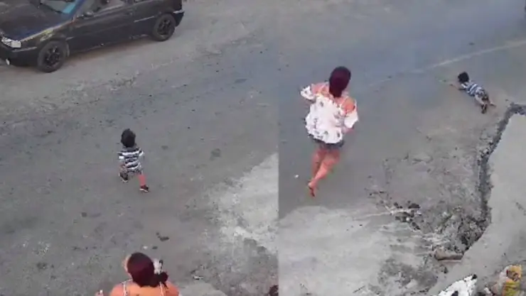 VIDEO: Niño de 4 años fue atropellado tras descuido de su mamá