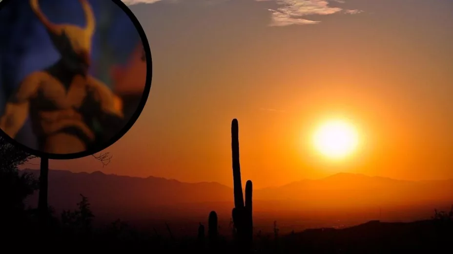 Extraña criatura en el desierto de la frontera entre México y Estados Unidos