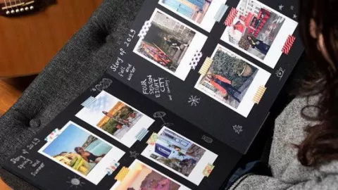 Cartas decoradas con fotografías para este San Valentín
