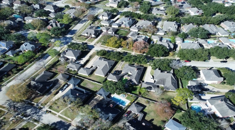 unas pintorescas casas en Houston, Texas