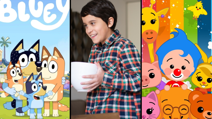 3 capítulos de Plim Plim y Bluey para enseñar a los niños a recoger la mesa