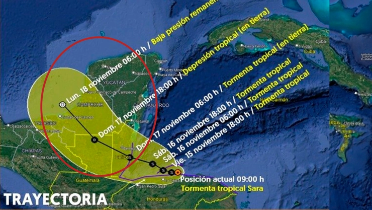 Tormenta Tropical Sara