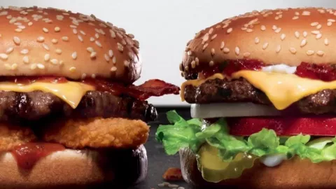 Promocion de hamburguesas 2x1 en Carls Jr.