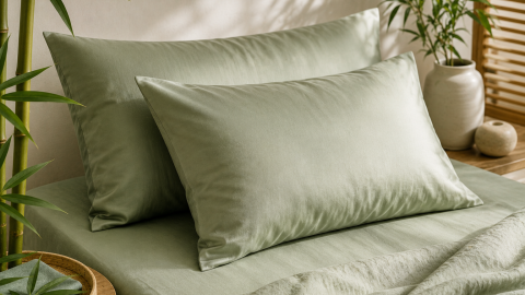 Fundas para almohadas de fibras de bambú