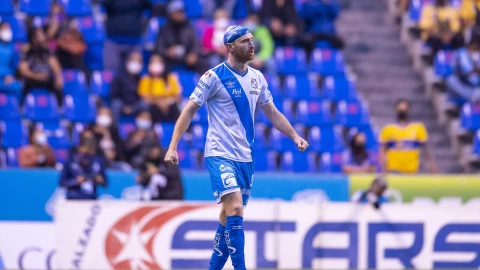 Fernando Aristeguieta con el Puebla