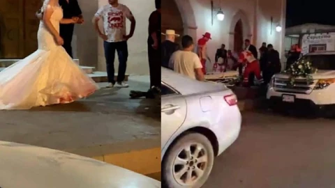 Asesinan a hombre afuera de la iglesia.