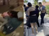 Familia poblana acampa en banqueta de Acapulco; instalan casas de campaña, cobijas y hielera