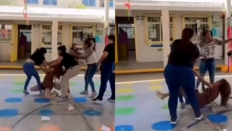 Pelea en kínder de Monterrey
