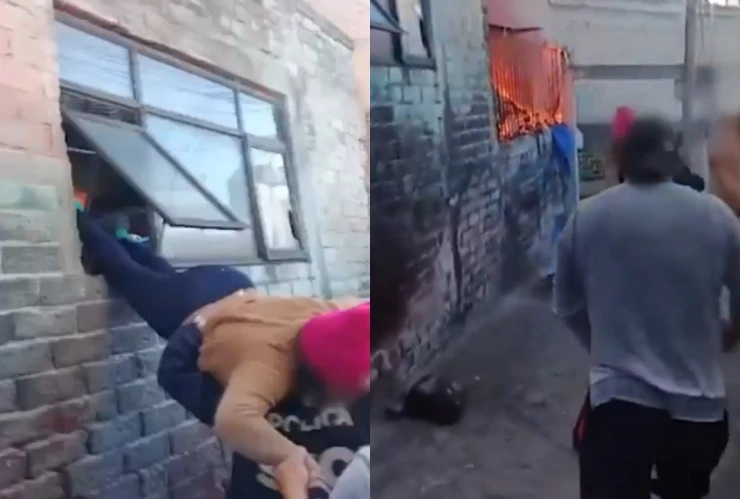 rescate de mujer con sindrome de down en Iztapalapa