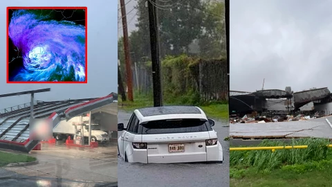 Recopilación de videos e imágenes del paso del Huracán Francine por Estados Unidos