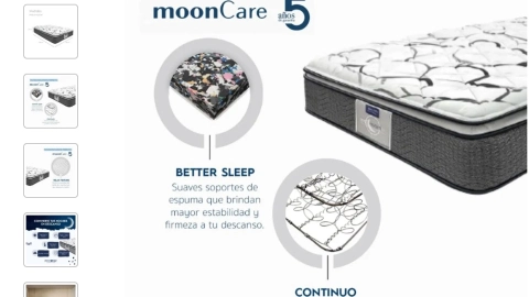 Así es el colchón Restonic que ofrece Elektra