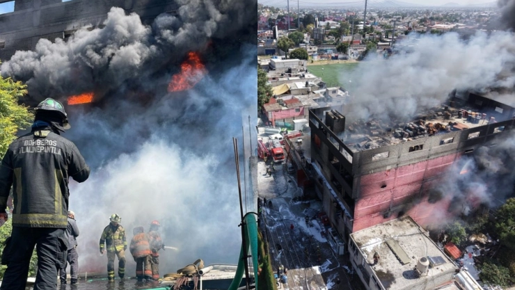 incendio fábrica de colchones Ecatepec, Estado de México 21 de octubre