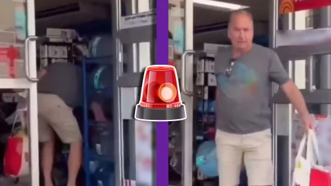 VIDEO_ Exhiben a extranjero robando garrafón de agua de una tienda en Jalisco; mexicano lo confronta.webp