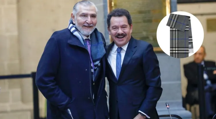 Adán Augusto luce bufanda Burberry al dejar coordinación de Morena