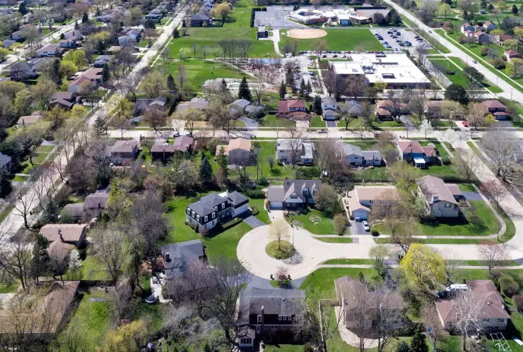 Zona residencial en Illinois