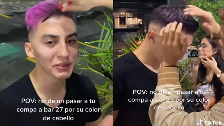Se pinta cabello con rímel