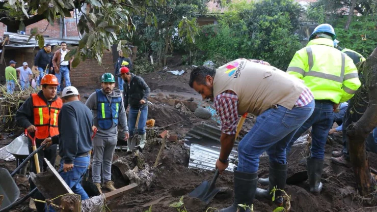 Desbordamiento de ríos en Peribán, Michoacán
