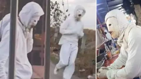 Hombre de blanco desata terror en las calles, ¿Qué hay detrás de este misterioso sujeto