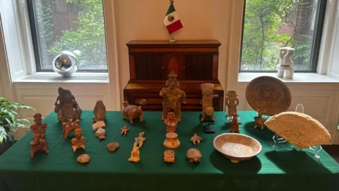 Estados Unidos regresa piezas arqueológicas a México