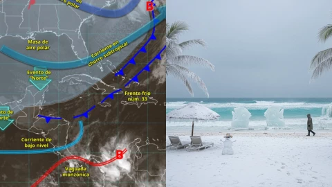Masa de aire polar y frente frío causan HELADEZ en Cancún: Pronóstico del clima en Quintana Roo HOY, 6 de febrero de 2026