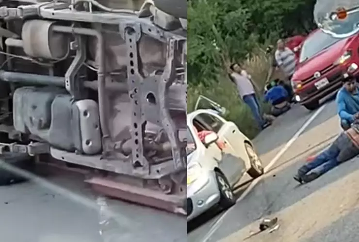 Accidente carretera Villahermosa - Frontera