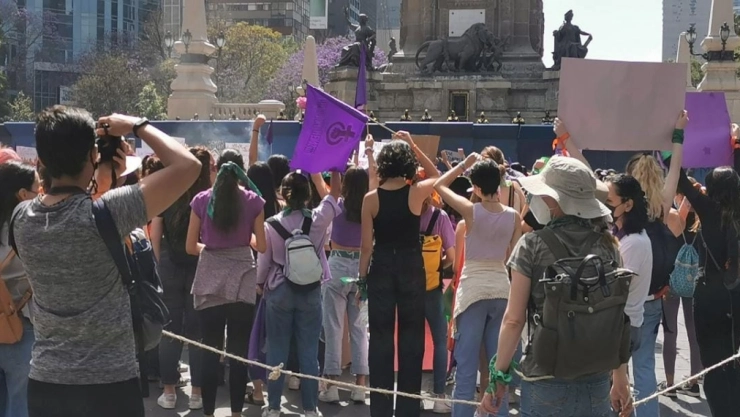 marcha pacífica Día de la Mujer 2022
