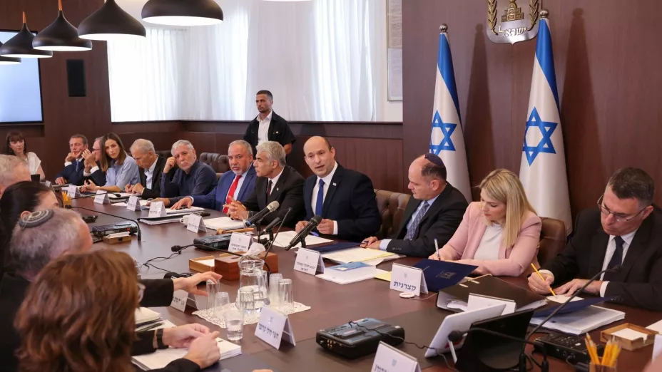 Israel reunión del gabinete israelí con el primer ministro Naftali Bennett en Jerusalén 20 de junio del 2021 Emmanuel Dunand Pool Photo via AP.jpg