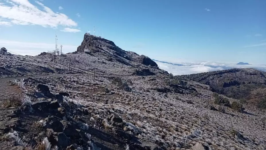 Se registra cencellada en el Cofre de Perote; autoridades piden evitar el ascenso