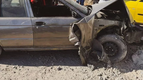 Tren en viste seis vehículos en Santa María Magdalena.