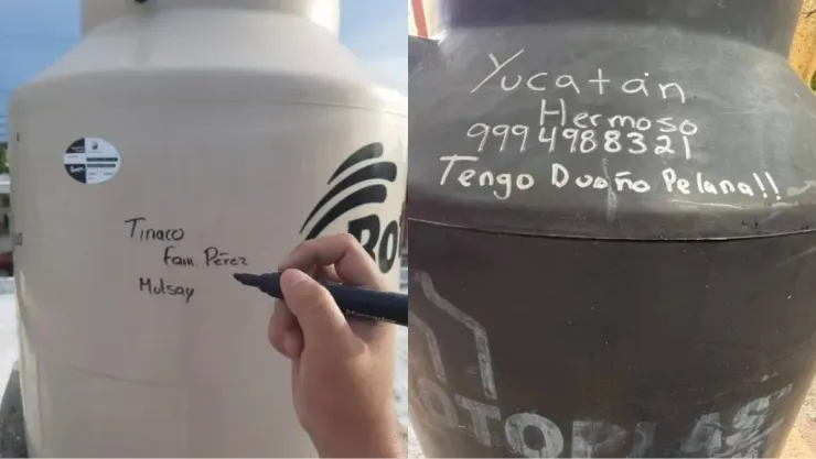 Tinacos con nombres