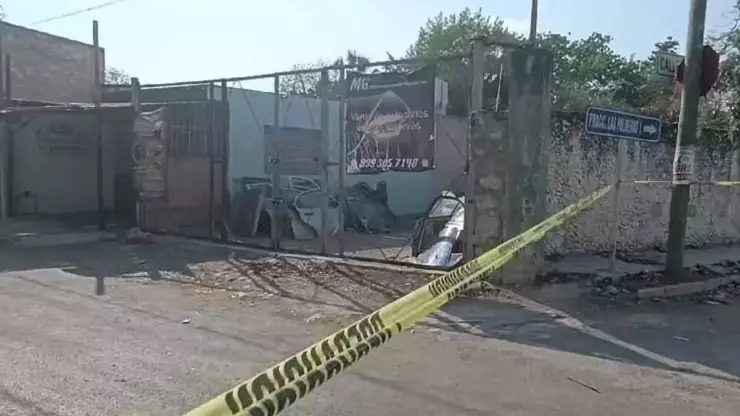 Realizan cateo antidroga en deshuesadero de la Colonia Obrera.