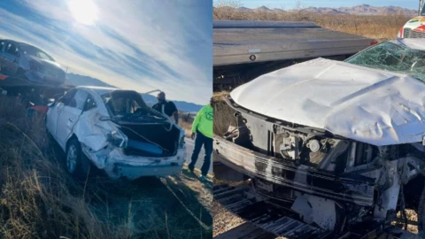 Accidente en carretera Juárez.
